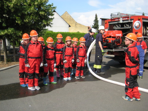 Schauübung Mini- & Jugendfeuerwehr, Kommando zum Abbau